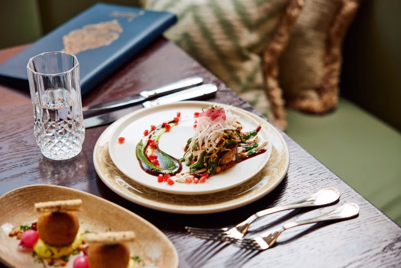 12 June 2025, Dubai, United Arab Emirates - Jamavar Dubai unveils Spice & Spirits: a bold new four-course tasting menu