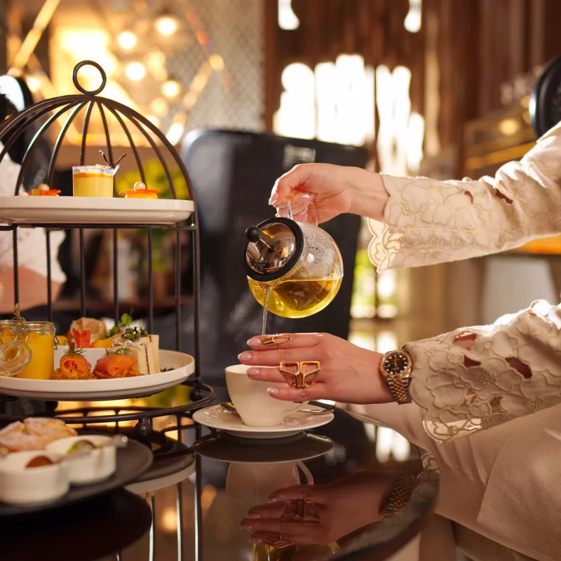 This season, The Tea Room at Al Jaddaf Rotana Suite Hotel reimagines afternoon tea through the lens of mango—juicy, golden